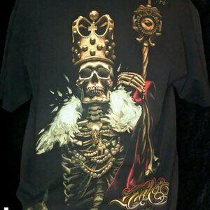 Men's Sullen T-Shirt -Black Rose Bush Skull